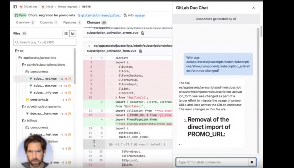 Gitlab 17 sürümünde Merge Request’ler üzerinde sohbet edebilirsiniz